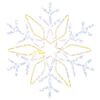 vidaXL Julbelysning sn&ouml;flinga LOVIISA 140 LED-lampor Kallvit &Oslash; 55 cm
