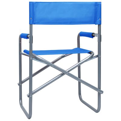 vidaXL Regissörsstol 2 st stål blå