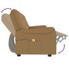 vidaXL Massagefåtölj med kopphållare 4-sits taupe
