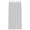 vidaXL Voile Gardin med gardiner 2 pcs Ljusgr&aring; 225 x 140 cm Polyester