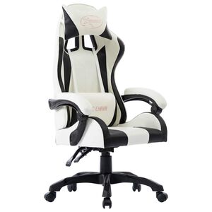 vidaXL Racingstol svart konstl&auml;der