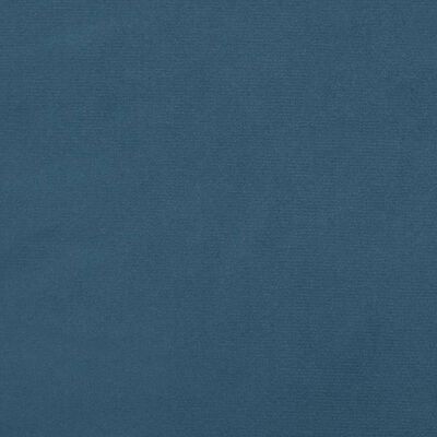 vidaXL Sänggavel med kanter mörkblå 103x23x118/128 cm sammet