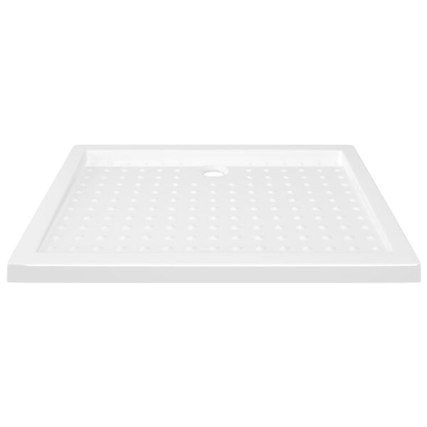 vidaXL Duschkar med prickar vit 90x70x4 cm ABS