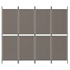 vidaXL Rumsavdelare 4 paneler antracit 200x180 cm tyg