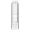vidaXL Gabioner bågformade 12 st 200x50x180/200 cm galvaniserat järn