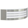 vidaXL Utomhus v&auml;gglampa Silver 32 x 10 x 10 cm