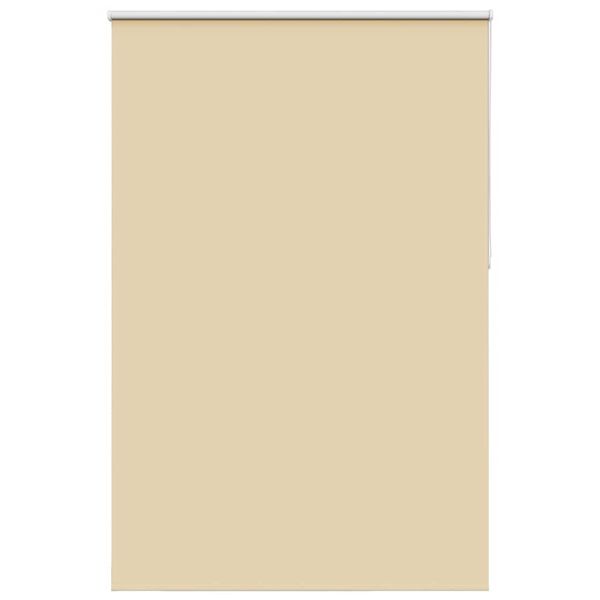 vidaXL Rullgardin m&ouml;rkl&auml;ggningsbeige 145x210 cm tyg bredd 141,6 cm