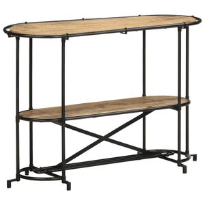 vidaXL Konsolbord 110x42x76 cm massivt grovt mangotr&auml;