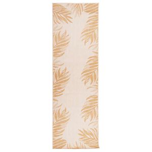vidaXL Utomhusmatta plattv&auml;vd 80x250 cm bladm&ouml;nstrad