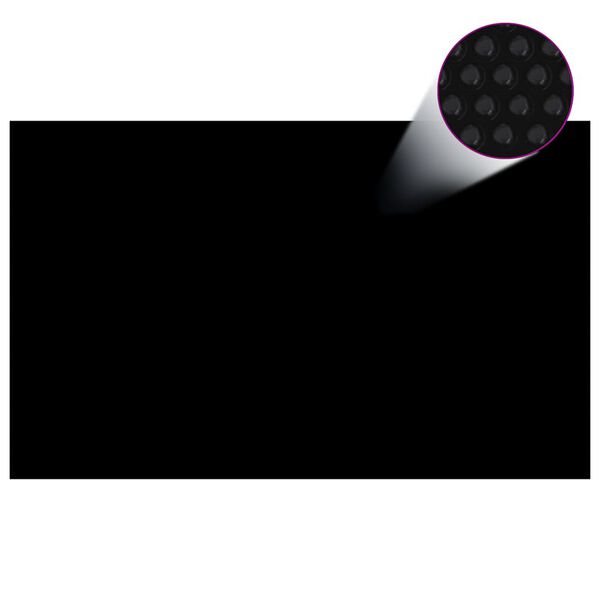 vidaXL Poolskydd svart 260x160 cm PE