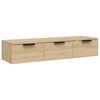 vidaXL V&auml;ggsk&aring;p sonoma-ek 102x30x20 cm konstruerat tr&auml;