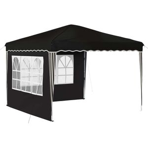 vidaXL Pop-up Partyt&auml;lt 288 x 288 x 245 cm Svart Oxford Tyg