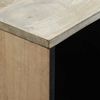 vidaXL Sideboard Vit 80 x 33 x 75 cm massivt mangoträ