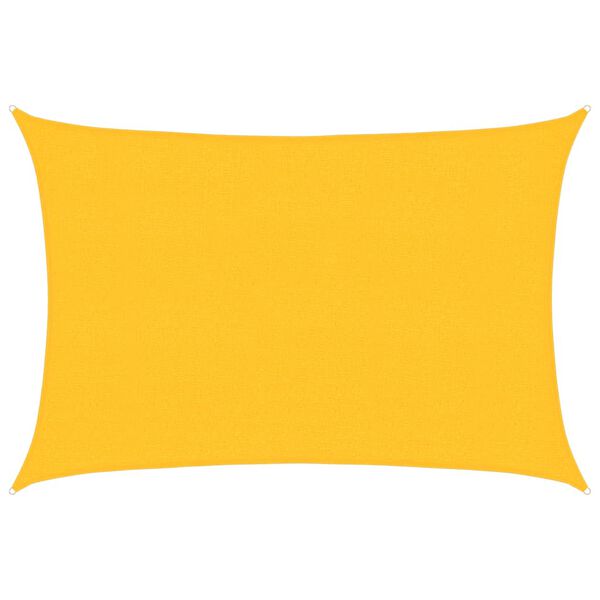 vidaXL Solsegel 160 g/m² gul 2,5x4 m HDPE