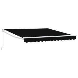 vidaXL Utdragbar markis Svart 300 x 250 x 165 cm