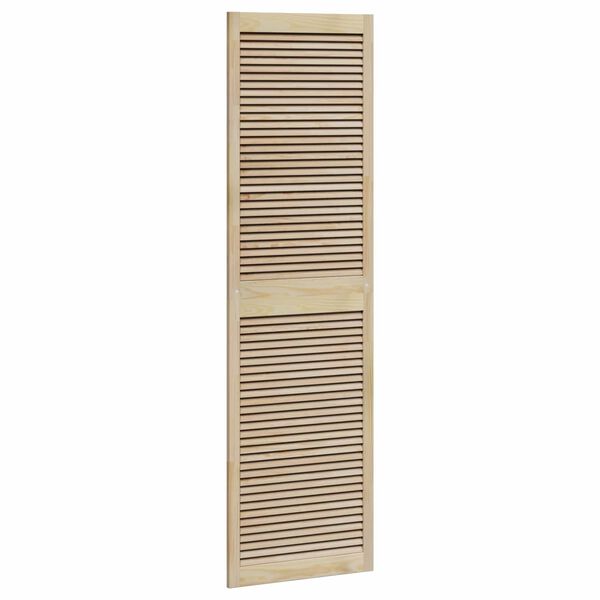 vidaXL Sk&aring;pd&ouml;rr 4 pcs Naturf&auml;rg 140.5 x 2 x 59.5 cm Massiv furu