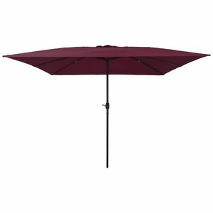 vidaXL Tr&auml;dg&aring;rdsparasol Bordeaux R&ouml;d 295 x 295 x 245 cm