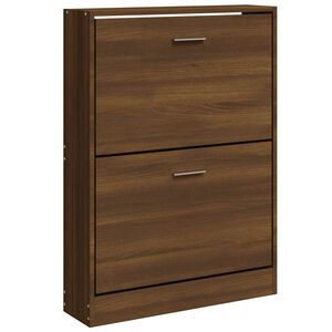 vidaXL Skost&auml;ll brun ek 59x17x81 cm konstruerat tr&auml;