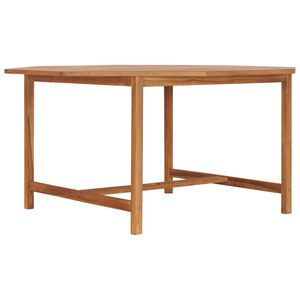 vidaXL Tr&auml;dg&aring;rdsbord 150x150x75 cm massiv teak