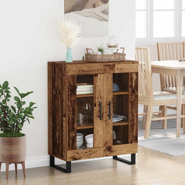 vidaXL Sideboard Gammalt tr&auml; 69,5 x 34 x 90 cm Konstruerat tr&auml;