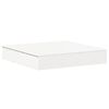 vidaXL Sandl&aring;da med Lock vit 111x111x19,5 cm massiv furu