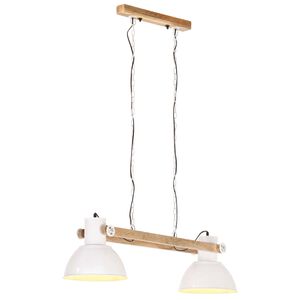 vidaXL H&auml;nglampa industriell 25 W vit 109 cm E27