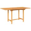 vidaXL Utdragbart tr&auml;dg&aring;rdsbord 110-160x80x75 cm massiv teak