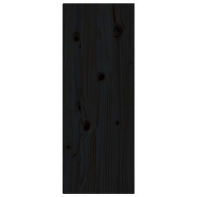 vidaXL Väggskåp svart 30x30x80 cm massiv furu