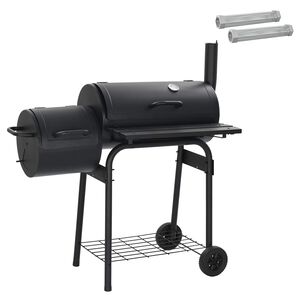vidaXL Utomhusgrill 103 x 60 x 113 cm St&aring;l Svart