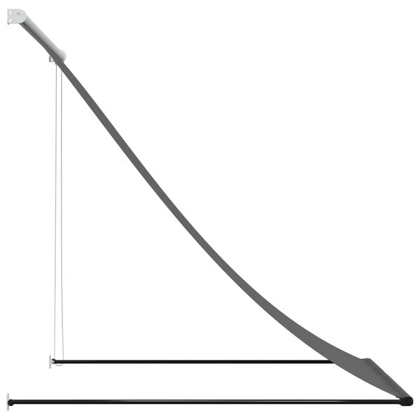 vidaXL Markis inf&auml;llbar antracit 150x150 cm tyg och st&aring;l