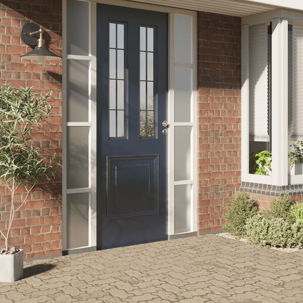 vidaXL F&ouml;nsterfilm statisk frostad gr&aring; 90x2000 cm PVC