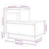 vidaXL Sängbord 2 st vit 60x34x51 cm massiv furu