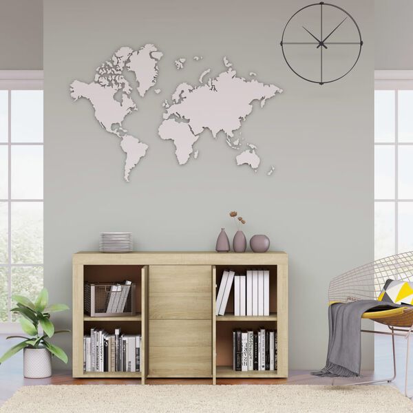 vidaXL Skänk sonoma-ek 120x36x69 cm konstruerat trä