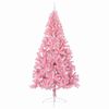 vidaXL Konstgjord F&ouml;rbelyst Julgran med 300 LED-lampor Rosa 240 cm PVC
