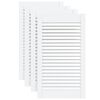 vidaXL Sk&aring;pluckor lamelldesign 4 st vit 69x39,4 cm massiv furu