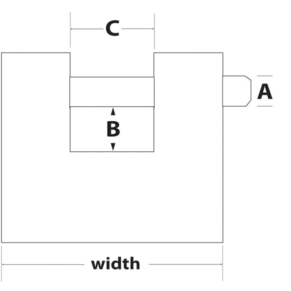 Master Lock Armerat h&auml;ngl&aring;s st&aring;l 80 mm 680EURD