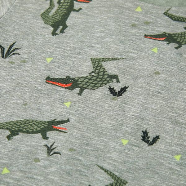 T-shirt för barn khaki melange 92