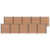 vidaXL St&auml;ngselpanel 10 pcs WPC och aluminium Brun