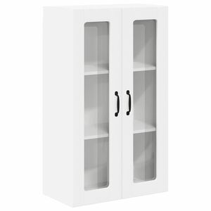 vidaXL Väggskåp för kök med dörr Vit 60 x 31 x 100 cm Konstruerat trä