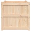 vidaXL Odlingslåda 70x70x70 cm massiv furu