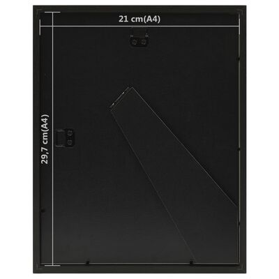 vidaXL Fotoramar 3D 3 st svart 21x29,7 cm för 15x20 cm foto