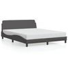 vidaXL Bed Frame "Dover" Grey 160x200 cm Faux Leather