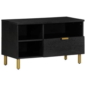 vidaXL Tv-b&auml;nk svart 80x33x46 cm konstruerat tr&auml;