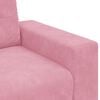 vidaXL Soffstol rosa 100x78x80 cm sammet
