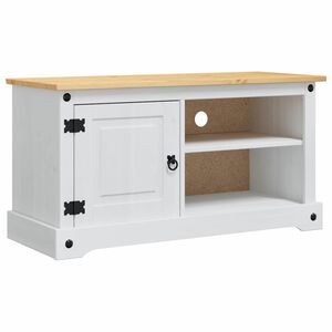vidaXL TV-sk&aring;p Corona Vit 100 x 40 x 52 cm Massiv furu