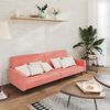 vidaXL B&auml;ddsoffa 2-sits rosa sammet