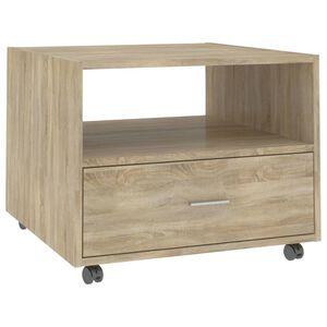 vidaXL Soffbord sonoma-ek 55x55x40 cm konstruerat tr&auml;