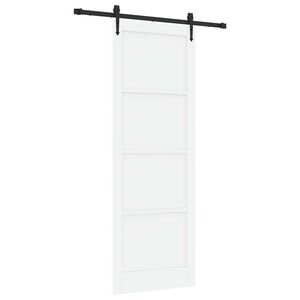 vidaXL Skjutd&ouml;rr ORKDAL Vit 83 x 232 cm Massiv furu