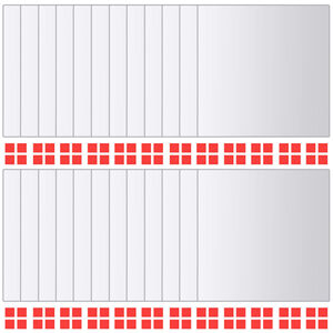 vidaXL Spegelplattor 24 st fyrkantig spegelglas