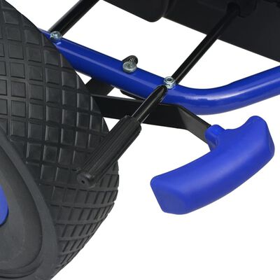 vidaXL Gokart med pedal och justerbart säte blå
